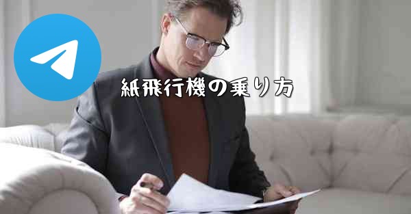 紙飛行機の乗り方