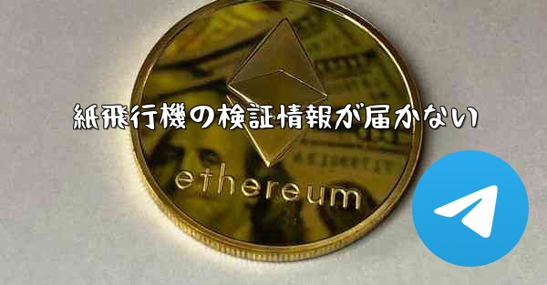 紙飛行機の検証情報が届かない