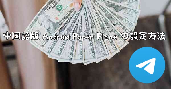 中国語版 Android Paper Plane の設定方法