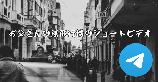 お父さんの紙飛行機のショートビデオ