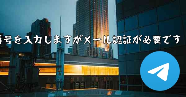 紙飛行機は携帯電話番号を入力しますがメール認証が必要です
