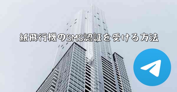 紙飛行機のSMS認証を受ける方法