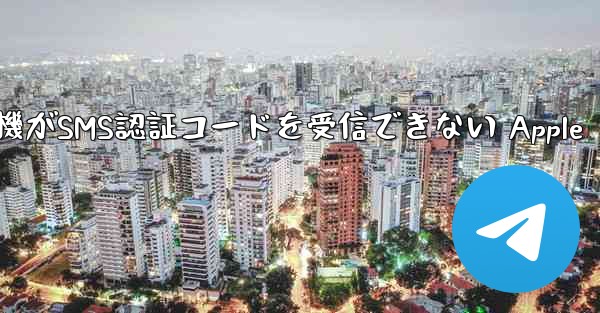 紙飛行機がSMS認証コードを受信できない Apple