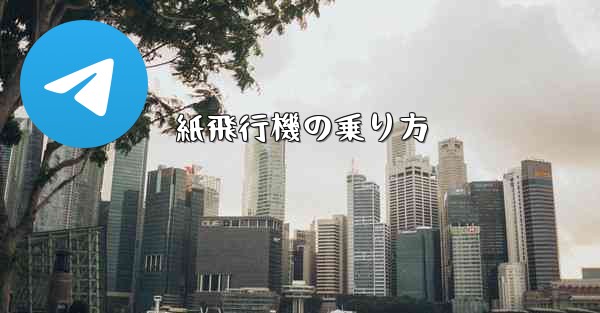 紙飛行機の乗り方