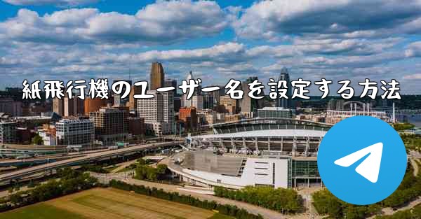 紙飛行機のユーザー名を設定する方法