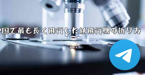 中国で最も長く飛行した紙飛行機の折り方