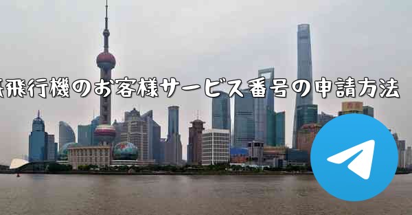 紙飛行機のお客様サービス番号の申請方法