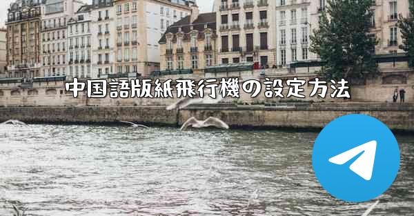 中国語版紙飛行機の設定方法