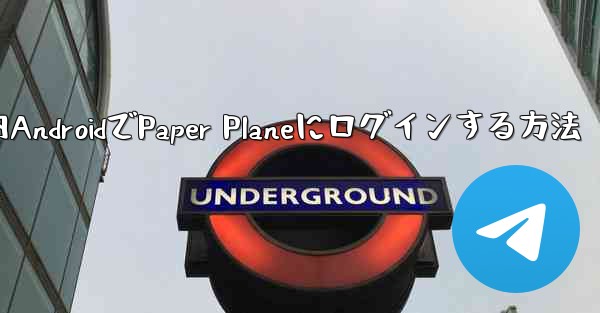 国内AndroidでPaper Planeにログインする方法