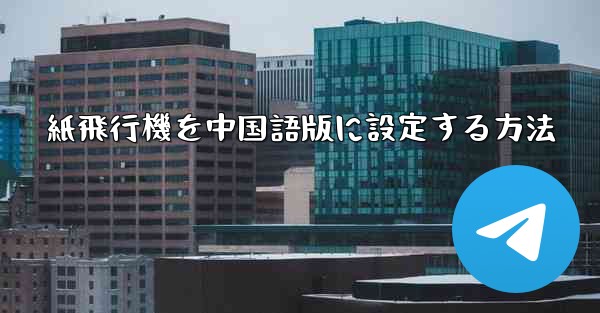 紙飛行機を中国語版に設定する方法