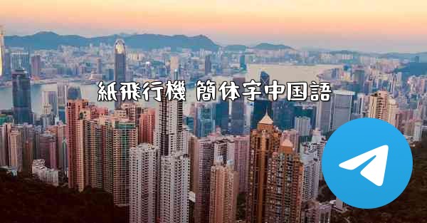 紙飛行機 簡体字中国語