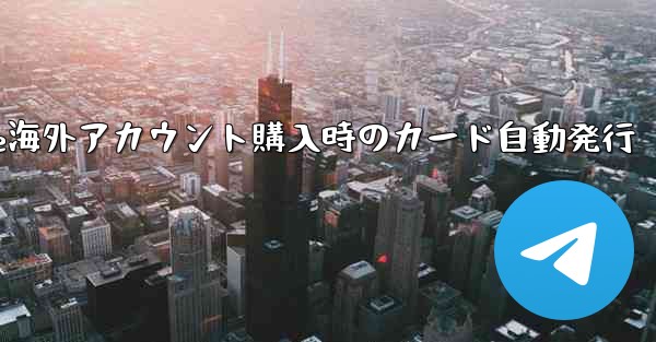 Paper Plane海外アカウント購入時のカード自動発行