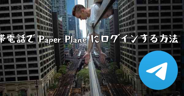 Apple 携帯電話で Paper Plane にログインする方法