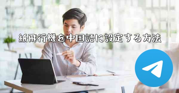 紙飛行機を中国語に設定する方法