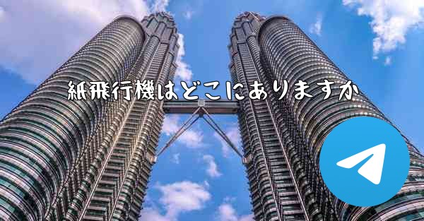 紙飛行機はどこにありますか