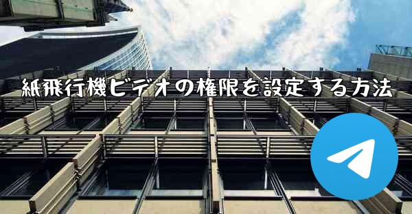 紙飛行機ビデオの権限を設定する方法