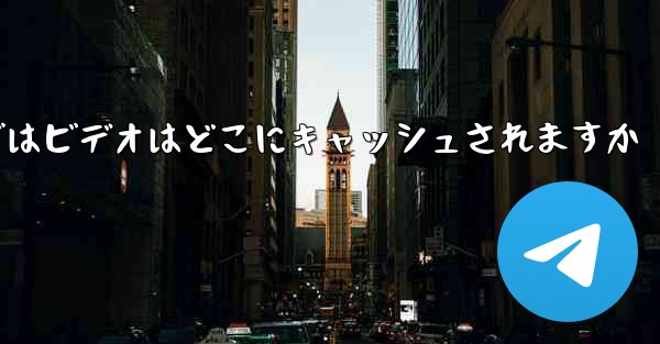 Web バージョンの Paper Plane telegeram ではビデオはどこにキャッシュされますか