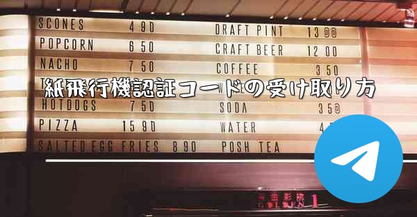 紙飛行機認証コードの受け取り方