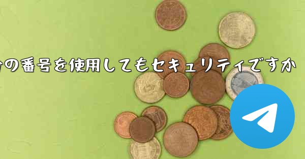紙飛行機に自分の番号を使用してもセキュリティですか