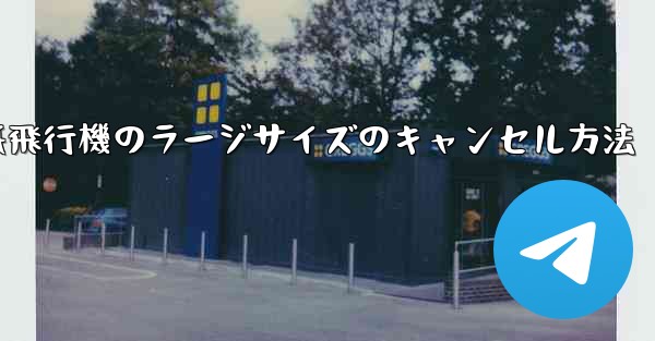 紙飛行機のラージサイズのキャンセル方法