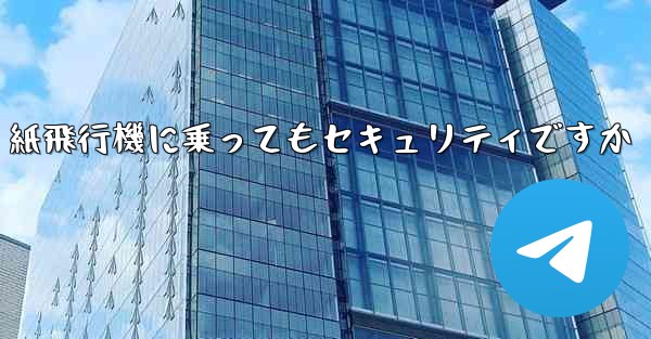 紙飛行機に乗ってもセキュリティですか
