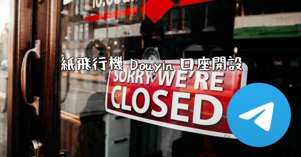 紙飛行機 Douyin 口座開設