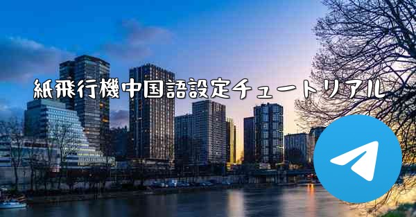 紙飛行機中国語設定チュートリアル