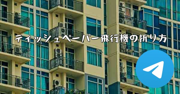 ティッシュペーパー飛行機の折り方