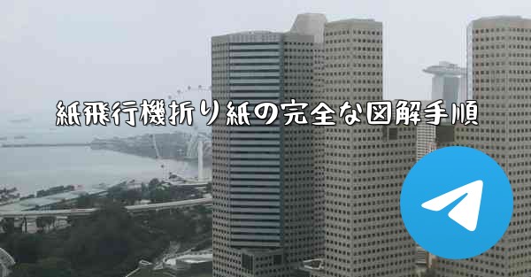 紙飛行機折り紙の完全な図解手順