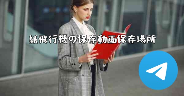 紙飛行機の保存動画保存場所