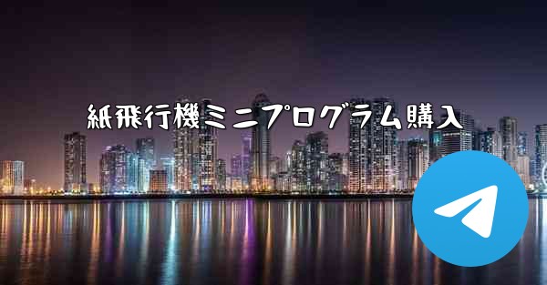 紙飛行機ミニプログラム購入
