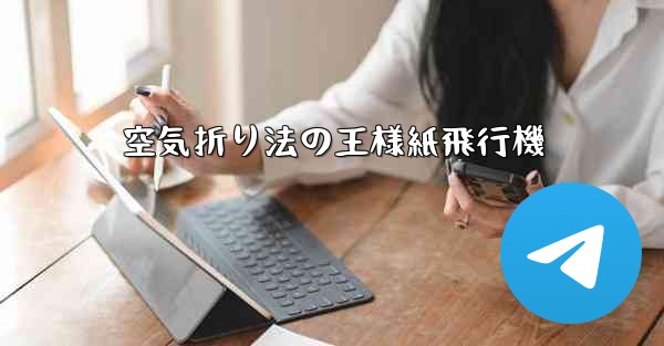 空気折り法の王様紙飛行機