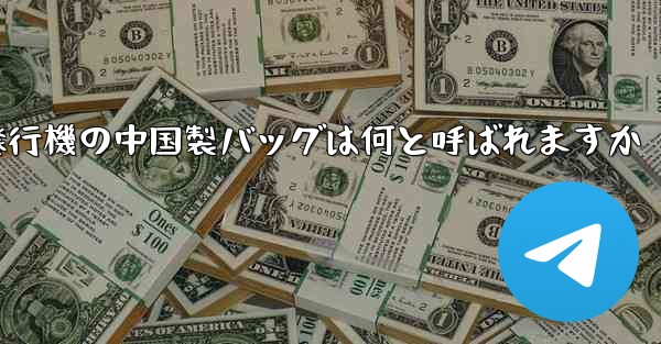 紙飛行機の中国製バッグは何と呼ばれますか