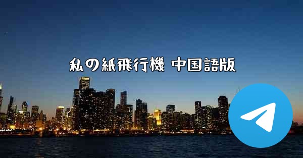 私の紙飛行機 中国語版