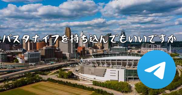 飛行機にパスタナイフを持ち込んでもいいですか