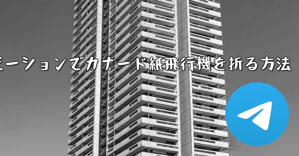 スローモーションでカナード紙飛行機を折る方法