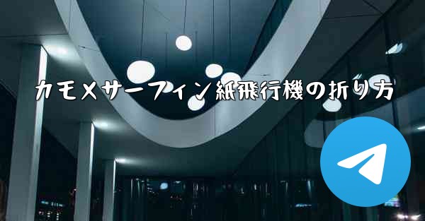 カモメサーフィン紙飛行機の折り方