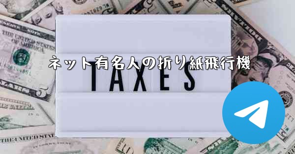 ネット有名人の折り紙飛行機