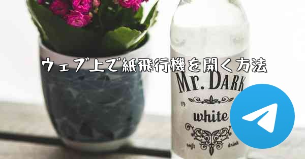 ウェブ上で紙飛行機を開く方法