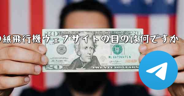海外の紙飛行機ウェブサイトの目のは何ですか