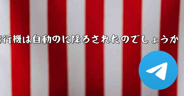 なぜ紙飛行機は自動のに降ろされたのでしょうか