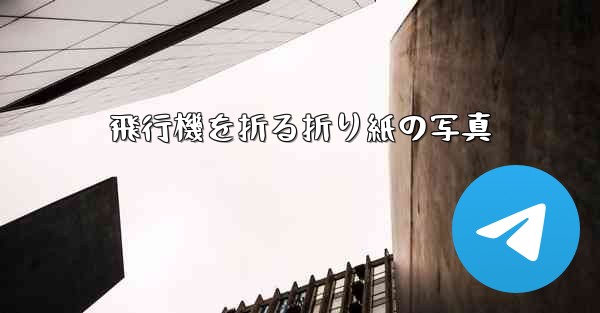 飛行機を折る折り紙の写真