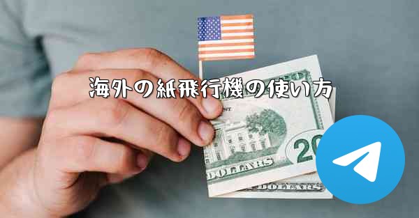 海外の紙飛行機の使い方