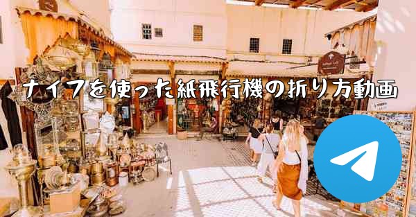 ナイフを使った紙飛行機の折り方動画