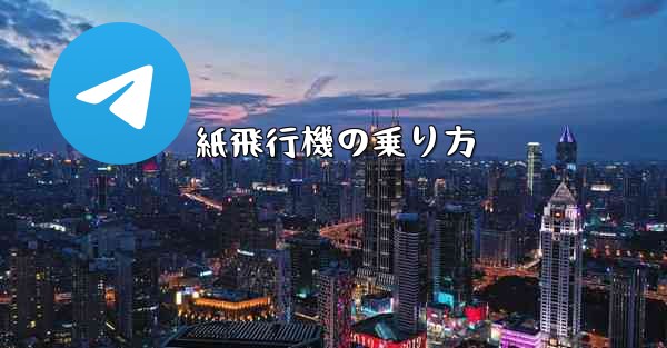 紙飛行機の乗り方