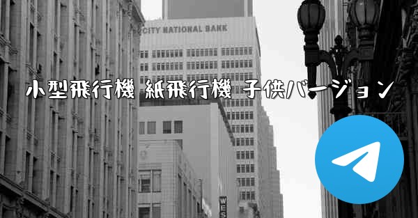 小型飛行機 紙飛行機 子供バージョン