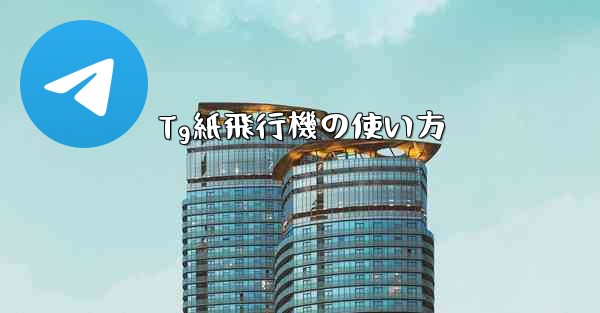Tg紙飛行機の使い方
