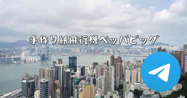 手作り紙飛行機ペッパピッグ