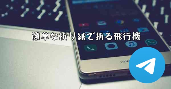 簡単な折り紙で折る飛行機