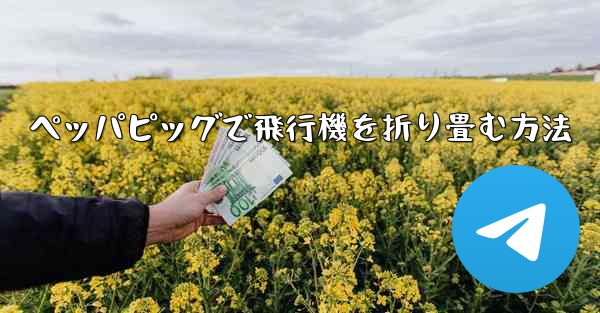 ペッパピッグで飛行機を折り畳む方法